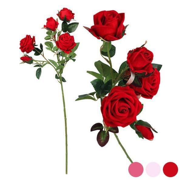 Rose Dekorativa konstgjorda blommor Rose (5 stycken-60 Cm) Färg - Rosa