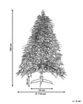 Pikkukuva 3 / 7: Joulukuusi valkoinen muovi 180 cm lumiset oksat LED-valoilla joulukoriste