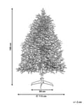 Miniatyrbillede 3 af 5: Kunstig juletræ Hvid Grøn Plastik 180 cm Snebestøvet Naturtro Juletræ Stue Julepynt Julesæson Inspiration Dekoration Indretning