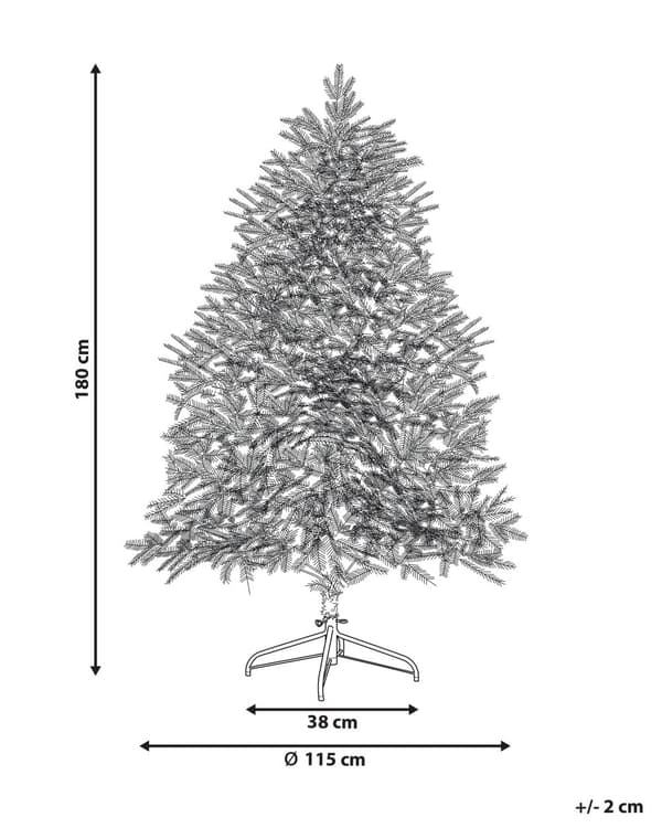 Kunstig juletræ Hvid Grøn Plastik 180 cm Snebestøvet Naturtro Juletræ Stue Julepynt Julesæson Inspiration Dekoration Indretning