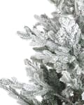 Miniatyrbillede 4 af 5: Kunstig juletræ Hvid Grøn Plastik 180 cm Snebestøvet Naturtro Juletræ Stue Julepynt Julesæson Inspiration Dekoration Indretning