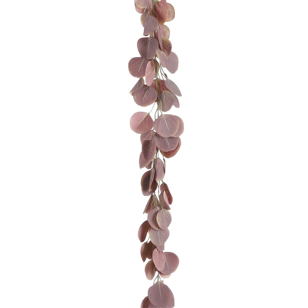 Mica Decorations Eukalyptus konstgjord girlang - L180 cm - Rosa
