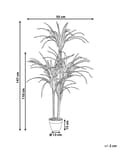 Miniatyrbilde 3 av 6: Kunstig Dracaena Grønn Svart Potte 147 cm Innendørs Dekorativt Tilbehør