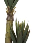 Miniatyrbilde 4 av 5: Kunstig Aloe Vera Potte Grønt og Svart Syntetisk 90 cm Materiale Dekorativt Innendørs Tilbehør