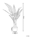 Miniatyrbilde 3 av 6: Kunstig Strelitzia-tre i potte Grønn og Svart Syntetisk 115 cm Materiale Dekorativt Innendørs Tilbehør