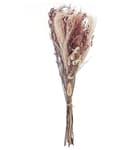 Miniatyrbild 1 av 5: Torkad Blombukett Rosa Naturliga Torkade blommor 50 cm Inslagna i Brunt Papper Naturlig Bordsdekoration Vardagsrum