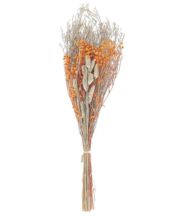 Evighedsbuket Orange Gul 65 cm Flot Boho Tørrede Blomster Buket til Gulvvase Bordpynt Stue Indretning Soveværelse Tilbehør