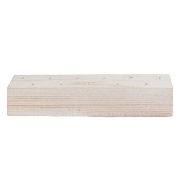 Trästöd för torkade blommor vit - 21 x 4 x 5 cm