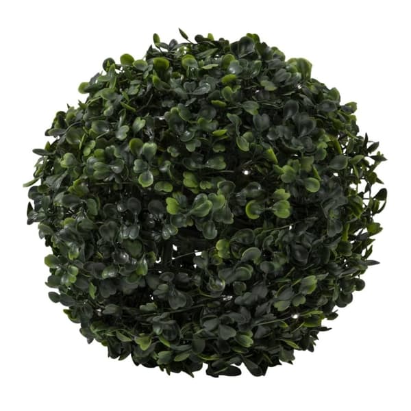 HI kugleformet buksbom med LED diameter 25 cm