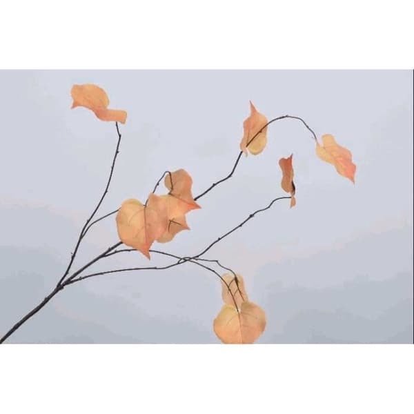 Gren med blad - Ej specificerad - 102 cm - Gul - Resist plast - Inredning