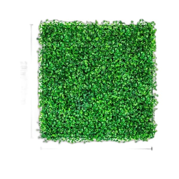 Bokseved Hækkevægpanel - 273 Gitter, Sammenkoblingsforbindelser & Lynlåsbånd - Indendørs/Udendørs Dekoration 20x20inch 50x50cm 6 PCS