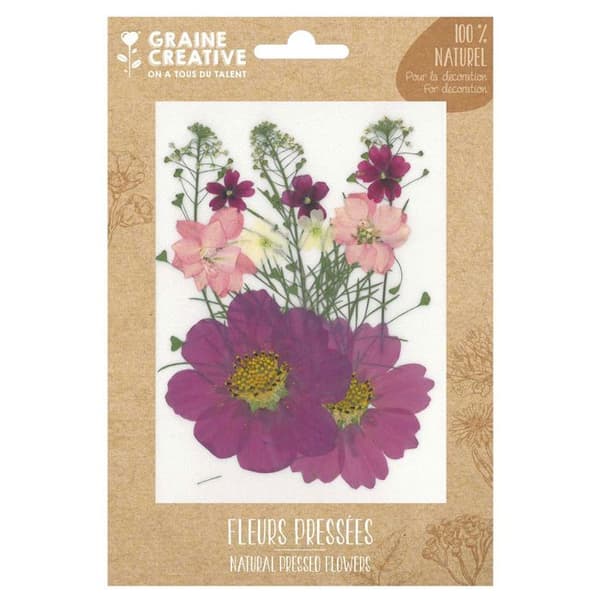 14 pressade blommor - parmaäng