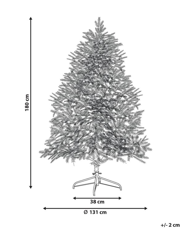 Kunstig juletræ Hvid Grøn Plastik 180 cm Snebestøvet LED Naturtro Juletræ Stue Julepynt Julesæson Inspiration Dekoration Indretning
