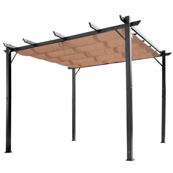Rootz Pergola - Pergola Gazebo - Trädgårdspergola - Grå+brun