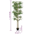 Miniatyrbilde 4 av 4: vidaXL Kunstig bambustre 1520 blader 200 cm grønn