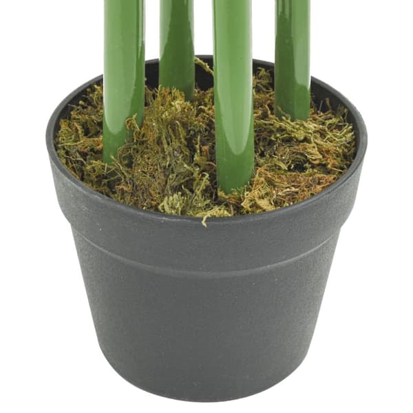 vidaXL kunstigt bambustræ 384 blade 120 cm grøn