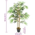 Miniatyrbilde 4 av 4: vidaXL Kunstig bambustre 730 blader 120 cm grønn