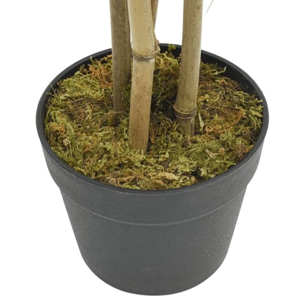 vidaXL Konstväxt bambu 552 blad 120 cm grön