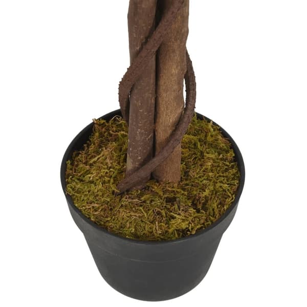 vidaXL Konstväxt fikusträd 756 blad 150 cm grön