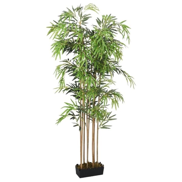 vidaXL Tekokasvi bambupuu 1095 lehteä 150 cm vihreä