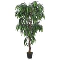 Pikkukuva 2 / 5: vidaXL Tekokasvi mangopuu 450 lehteä 120 cm vihreä