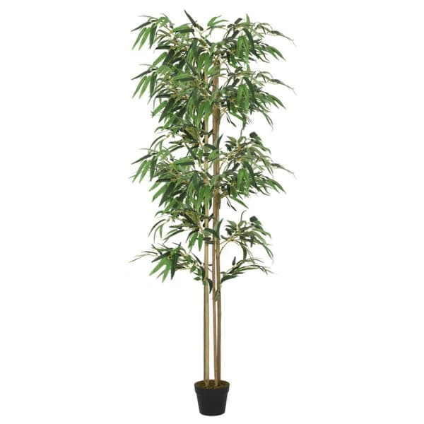 vidaXL kunstigt bambustræ 988 blade 150 cm grøn