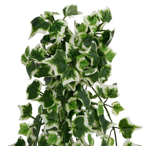 vidaXL Kunstige hengeplanter 12 stk 339 blader 90 cm grønn og hvit