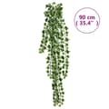 Miniatyrbilde 5 av 5: vidaXL Kunstige hengeplanter 12 stk 339 blader 90 cm grønn og hvit