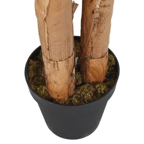 vidaXL Konstgjord bananträd 22 blad 200 cm grön