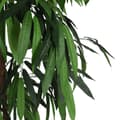 Miniatyrbillede 3 af 5: vidaXL kunstigt mangotræ 600 blade 150 cm grøn