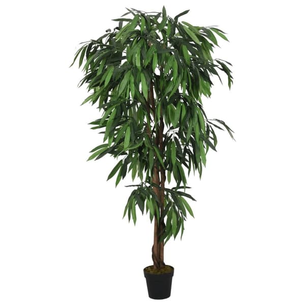 vidaXL kunstigt mangotræ 900 blade 180 cm grøn