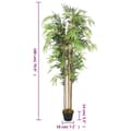 Miniatyrbild 4 av 4: vidaXL Konstväxt bambu 1605 blad 180 cm grön