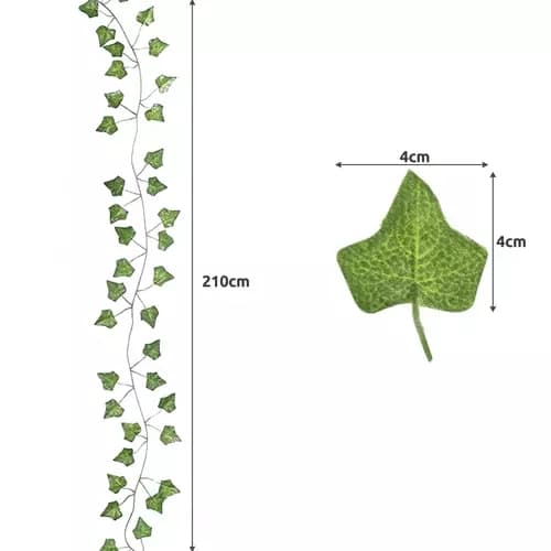 6 meter Murgröna Girlang / Lövgirlang - 2m lång