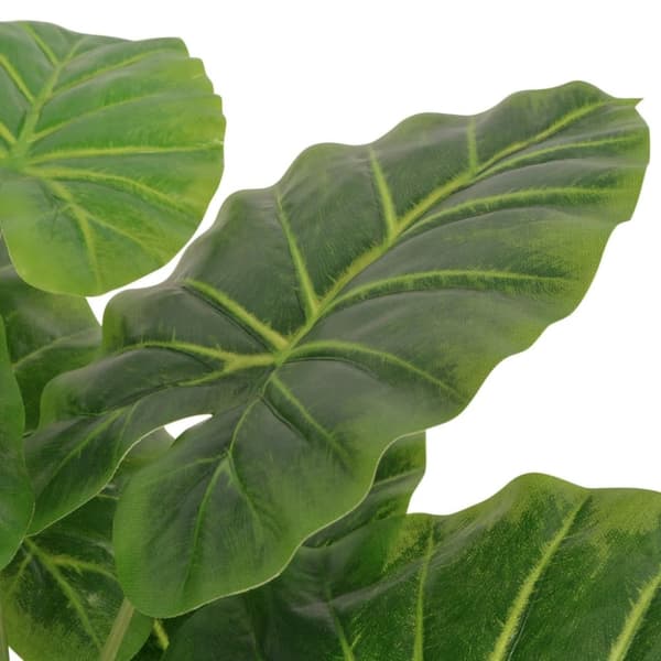 kunstig taro-plante med urtepotte 85 cm grøn