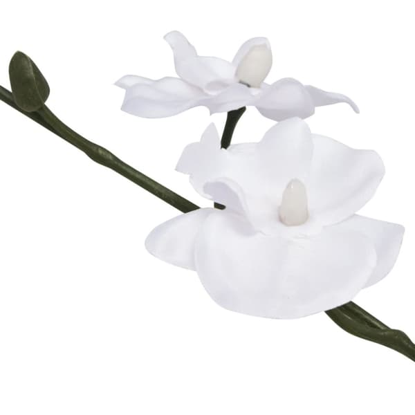 kunstig orkidépotteplante 30 cm hvid