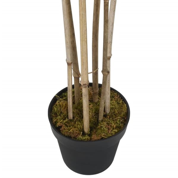 Konstväxt bambu 1380 blad 200 cm grön
