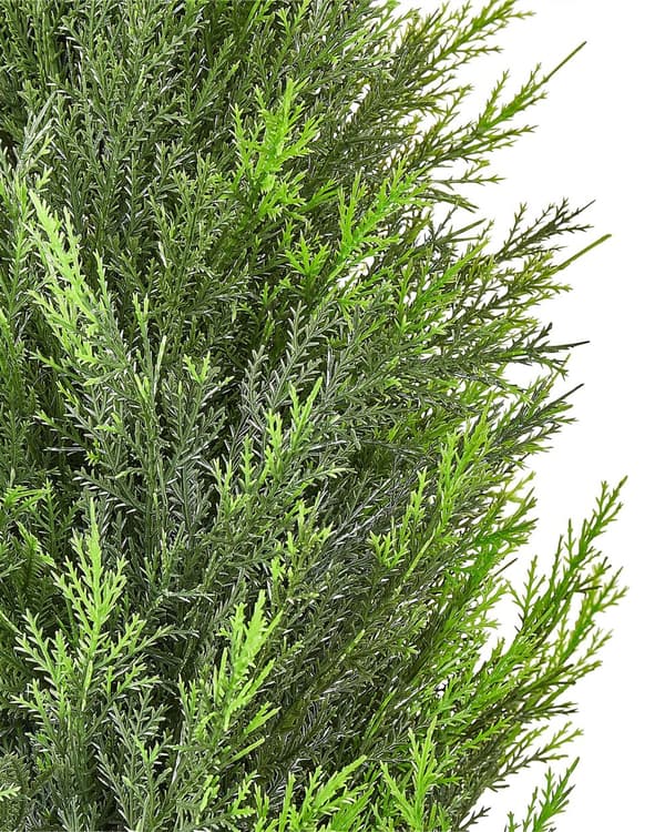 Tekokasvi setri vihreä mustassa ruukussa 120 cm muovi puu seetri perinteinen rustiikkinen