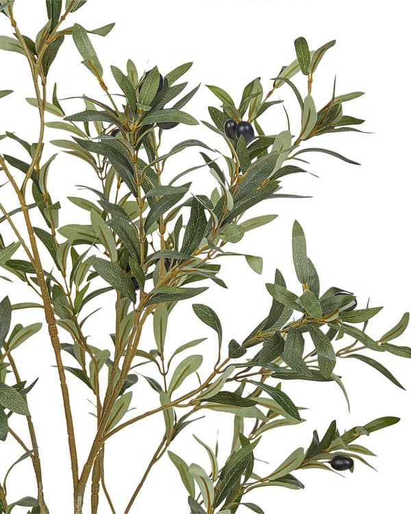 Kunstig Plante Plastik 153 cm Fake Oliventræ Dekorativ Tilbehør Naturtro Falsk Potteplante Indretning Gulvplante