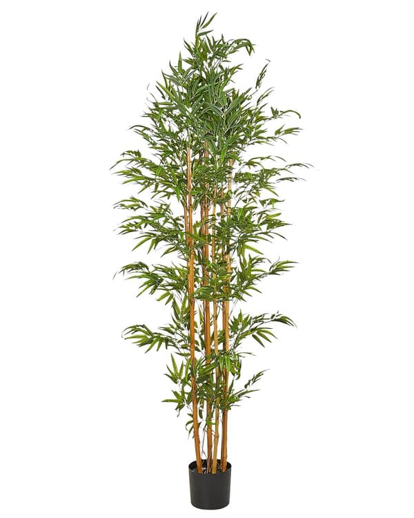 Kunstig Plante Plastik 220 cm Fake Bambus Dekorativ Tilbehør Naturtro Falsk Potteplante Indretning Gulvplante