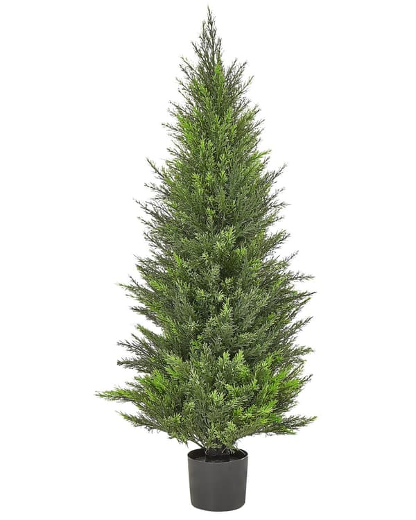 Kunstig Plante Plastik 120 cm Fake Cedertræ Dekorativ Tilbehør Naturtro Falsk Potteplante Indretning Gulvplante