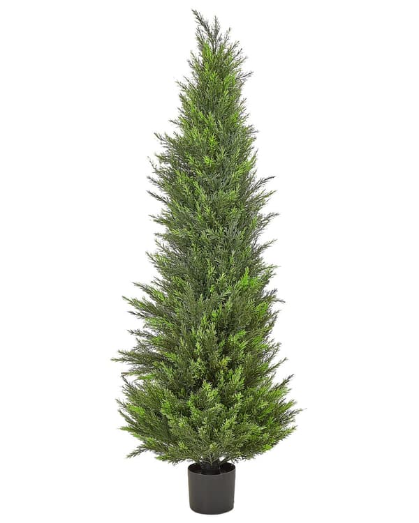 Kunstig Plante Plastik 153 cm Fake Cedertræ Dekorativ Tilbehør Naturtro Falsk Potteplante Indretning Gulvplante