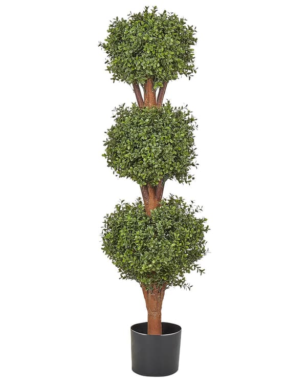 Kunstig Plante Plastik 120 cm Fake Buksbom Kugle Dekorativ Tilbehør Naturtro Falsk Potteplante Indretning Gulvplante