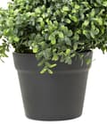 Miniatyrbillede 6 af 6: Kunstig plante i potte træ spiralform grøn plastik nåle metalstruktur 98 cm interiør eksteriør havedekoration