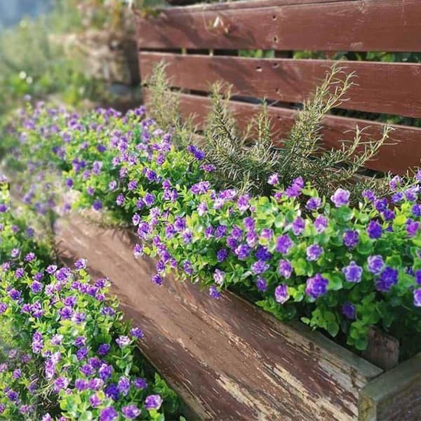 Bodosac - hn79 - Awtlife Set med 15 buketter med konstgjorda blommor för utomhusbruk - UV-beständig