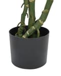 Miniatyrbillede 5 af 5: Kunstig Plante Grøn Sort Plastik Cement Mos 135 cm Falsk Plante Monstera Schweizisk Ost Urtepotte Dekorativt Indendørs Tilbehør Pynteting