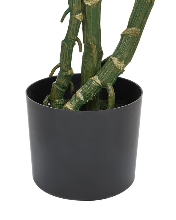 Kunstig Plante Grøn Sort Plastik Cement Mos 135 cm Falsk Plante Monstera Schweizisk Ost Urtepotte Dekorativt Indendørs Tilbehør Pynteting
