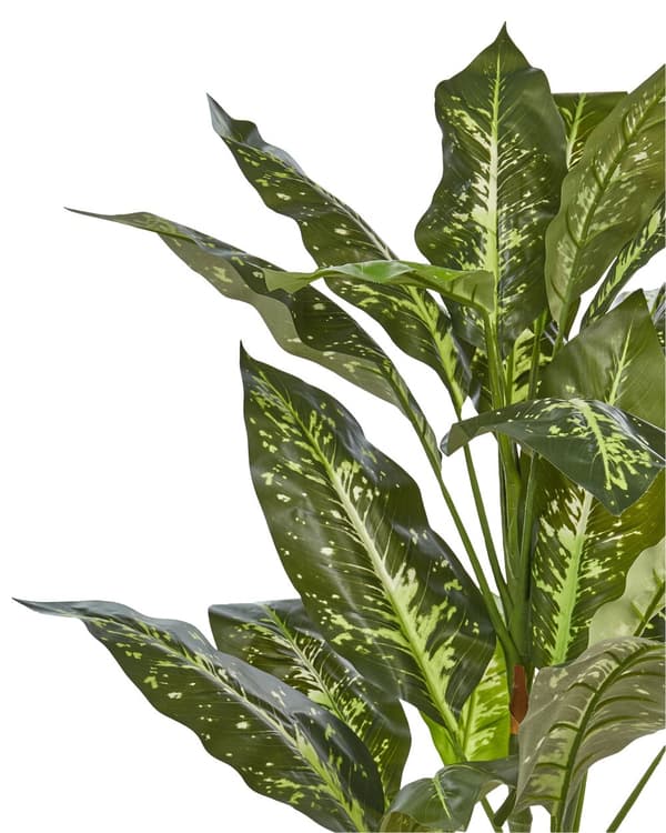 Konstgjord Dieffenbachia-växt Krukväxt Grön och Svart Syntetmaterial 110 cm Dekorativ inomhusaccessoar