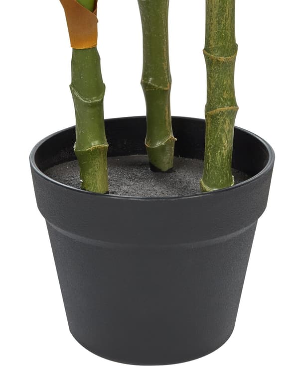 Konstgjord Dieffenbachia-växt Krukväxt Grön och Svart Syntetmaterial 110 cm Dekorativ inomhusaccessoar