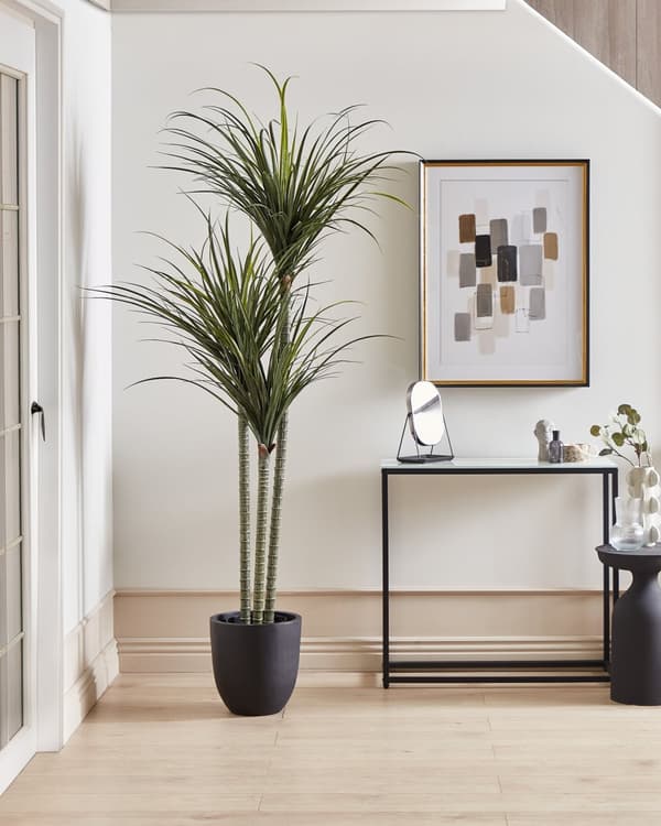 Konstgjord Krukväxt Dracaena Grön Syntetiskt Material 198 cm Dekoration Inomhus Tillbehör
