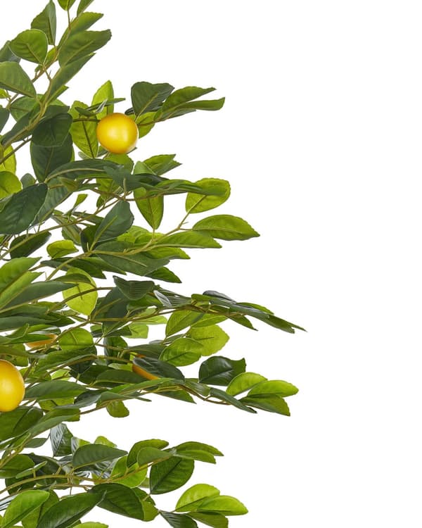 Konstgjord Krukväxt Grön och Svart Syntetisk 156 cm Material Dekorativ Inomhus Citrus Tillbehör